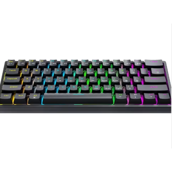 BAJEAL K101 61 Keys RGB Colors Keycaps Gaming Wired Mechanical Keyboard