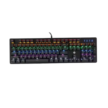 HP GK100F 104 Keys RGB Colors Keycaps Gaming Wired Mechanical Keyboard